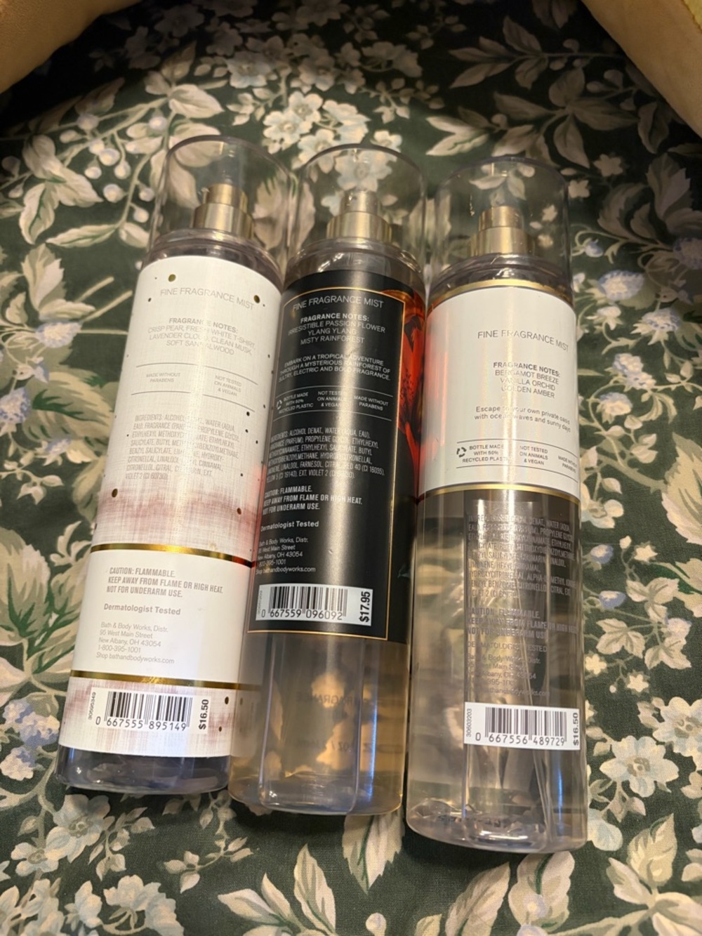 Bath & Body Works Golden Ocean Pearl ,White T Shirt, Tropedelic Ltd edition - Picture 9 of 10